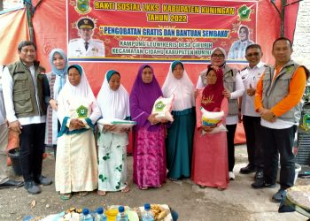 Bentuk Cinta Sesama, LKKS Gelar Pengobatan Gratis Dan Bagikan 154 Paket Sembako