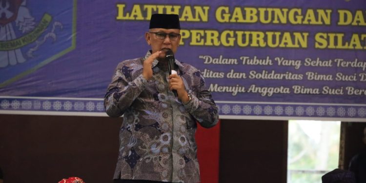 Hadiri Halal Bihalal Perguruan Silat Bima Suci, Bupati : Silat Adalah Warisan Leluhur Yang Harus Kita Jaga.