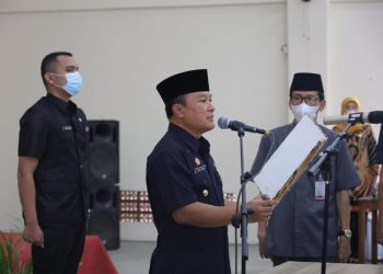 Pengambilan Sumpah Jabatan Kepala Sekolah Dan Pengawas Di Kuningan, Sekda : Jadilah Panutan Yang Baik Untuk Siswa