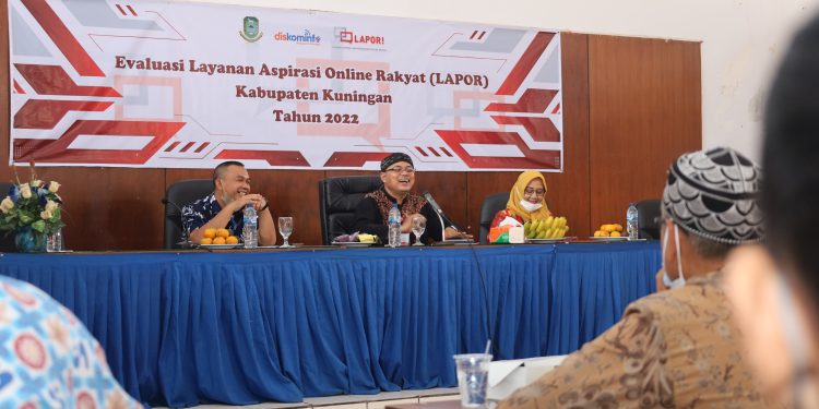Buka Monitoring Dan Evaluasi LAPOR!, Kadis Wahyu : Berikan Layanan Yang Berkualitas, Cepat, Mudah, Terjangkau Dan Terukur