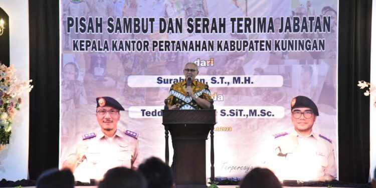Bupati Acep Hadir Pada Acara Pisah Sambut Kepala Kantor Pertanahan Kuningan