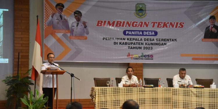 Sekda Dian Beri Arahan Panitia Desa Terkait Pemilihan Kepala Desa Serentak Di Kabupaten Kuningan