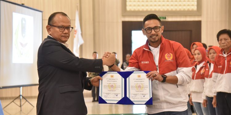 Ridho Suganda Resmi Dilantik Sebagai Ketua KONI Kab. Kuningan Masa Bakti 2023-2027