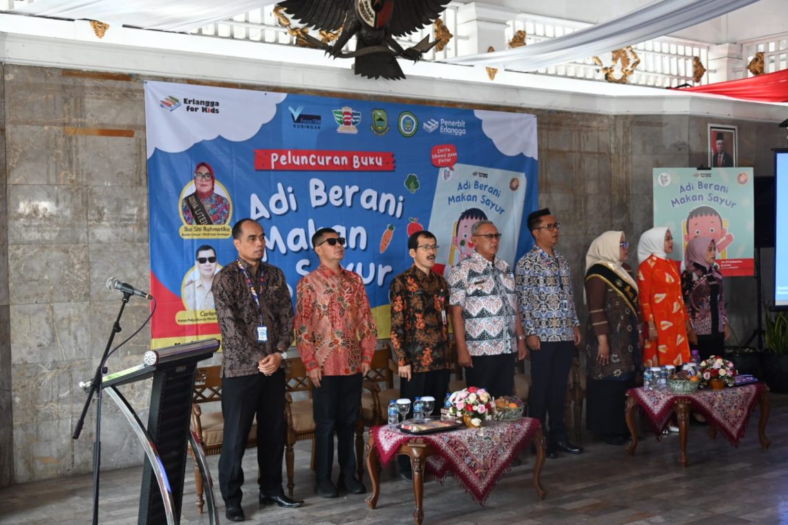 Bunda Paud Kuningan Luncurkan Buku “Adi Berani Makan Sayur”