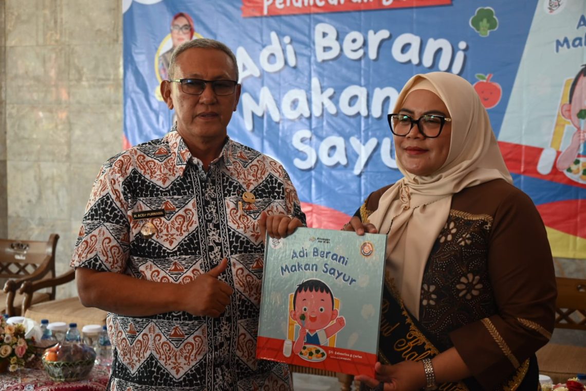 Bunda Paud Kuningan Luncurkan Buku “Adi Berani Makan Sayur”
