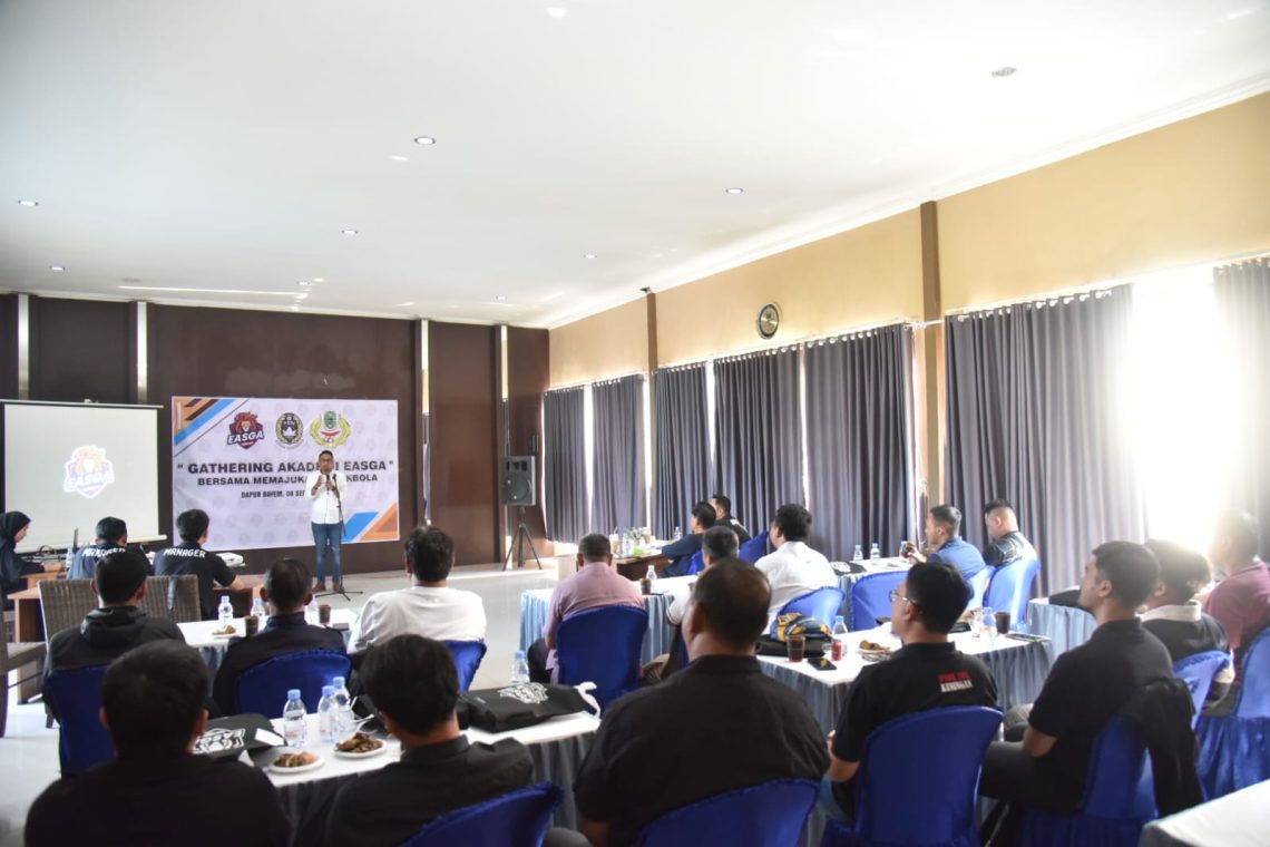 Gathering Akademi EASGA FC, Wabup Ridho : Mari Bersama Kita Wujudkan Pemain Sepak Bola yang Profesional