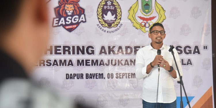 Gathering Akademi EASGA FC, Wabup Ridho : Mari Bersama Kita Wujudkan Pemain Sepak Bola yang Profesional