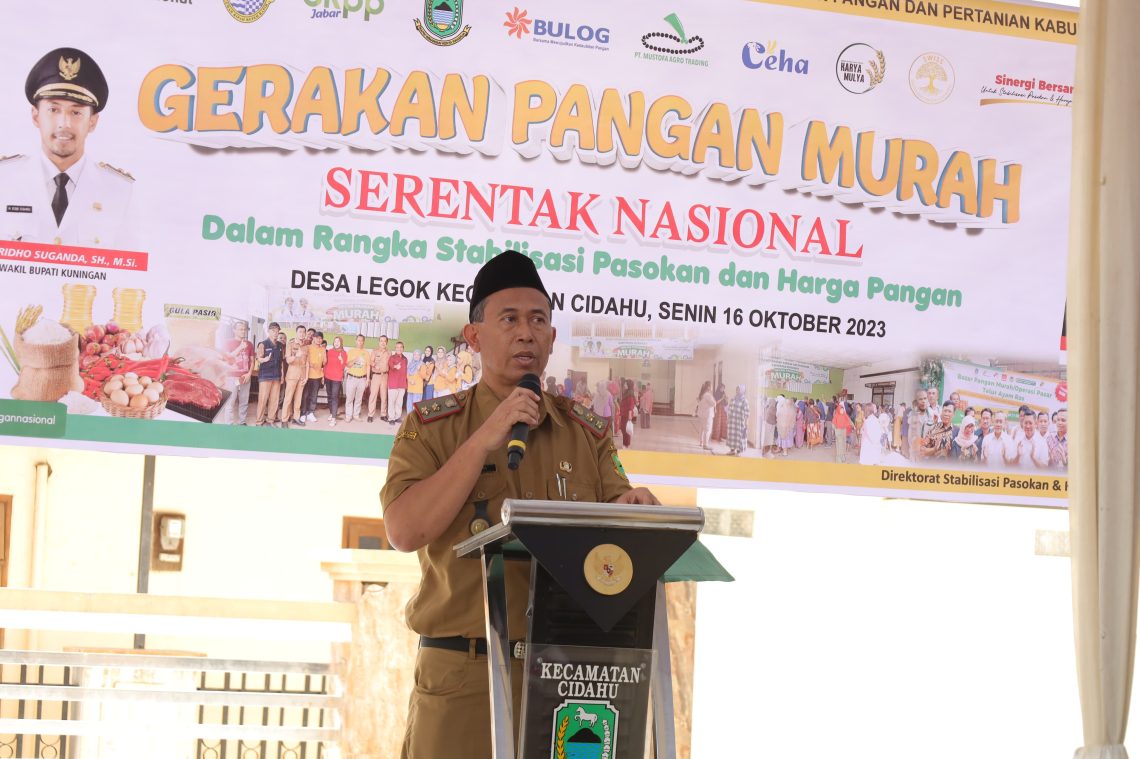 Tekan Inflasi Daerah, Diskatan Kuningan Gelar Gerakan Pangan Murah