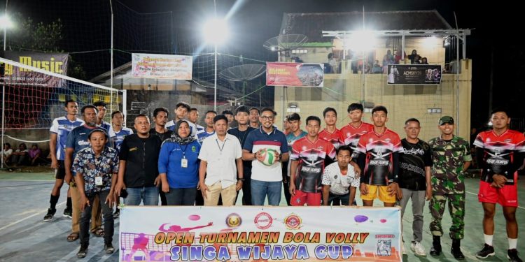 Penutupan Turnamen Volly Singa Wijaya Cup Berlangsung Minggu Malam, Wabup Ridho : Kompetisi Olahraga Semoga Menjadi Ajang Pencarian Bibit Atlet Berbakat