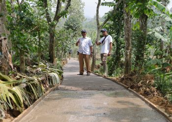 Permudah Akses Para Petani, Pemdes Gunungsirah Bangun Jalan Usaha Tani