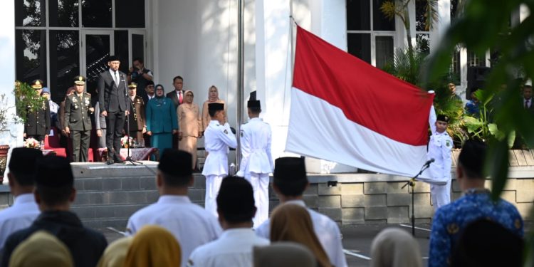 Wabup Ridho Bertindak Sebagai Inspektur Upacara Dalam Peringatan Hari Pahlawan 2023 Tingkat Kabupaten Kuningan