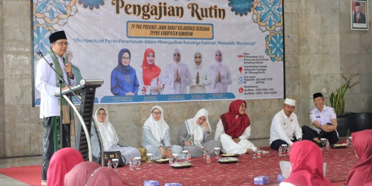 Kolaborasi, TP PKK Provinsi Jabar Bareng Kabupaten Kuningan Adakan Pengajian Rutin.