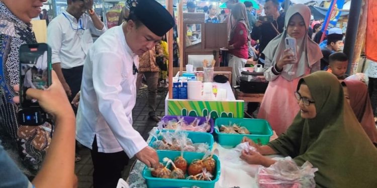 Sebanyak  105 Pedagang Ramaikan  Bazar Kuliner di Desa Ancaran