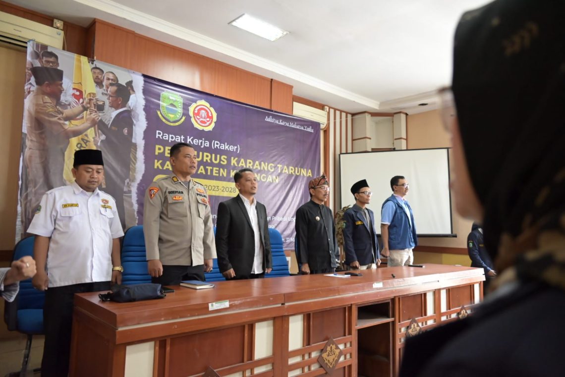Perdana Gelar Raker, Karang Taruna Kabupaten Kuningan di Beri Challenge oleh Iip Hidajat