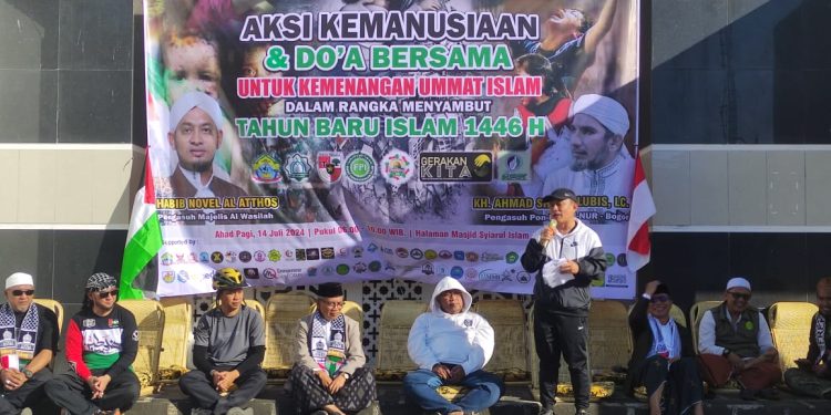 Sambut Tahun Baru Islam, Warga Kuningan Gelar Aksi Kemanusiaan dan Doa Bersama untuk Palestina