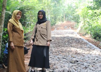 Dukung Ketahanan Pangan, Pemdes Cibinuang Bangun Jalan Usaha Tani