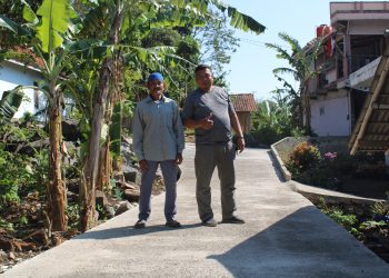 Wujudkan Lingkungan Bersih dan Permudah Aksesibiltas Warga, Pemdes Sidamulya Bangun Sanitasi Permukiman dan Jalan Lingkungan