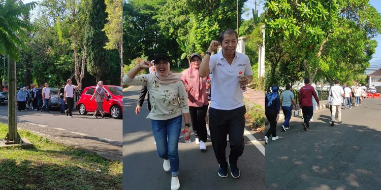 Keluarga Diskominfo Jalan Kaki Lanjut Botram di KIC