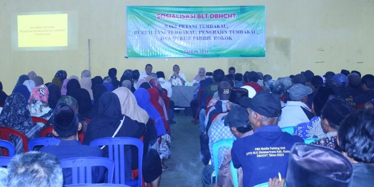 Ratusan Petani Tembakau Ikuti Sosialisasi BLT DBHCHT