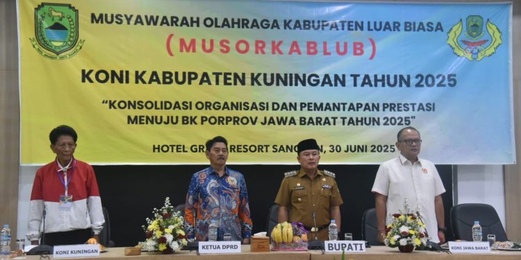 Buka Musorkablub KONI, Bupati Dian ; Semoga Menghasilkan Keputusan Terbaik Bagi Kemajuan Olahraga di Kuningan