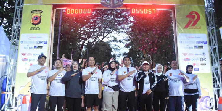 Berlangsung Meriah, Bupati Dian Apresiasi Event Bhayangkara Linggar Run 2025