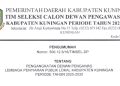 Pengumuman Pengangkatan Dewan Pengawas LPPL Kabupaten Kuningan Periode Tahun 2025-2030