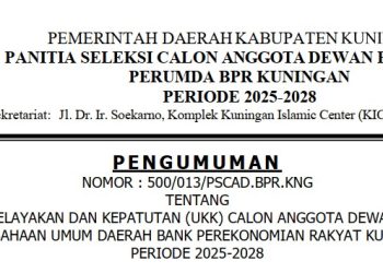 Dua Calon Lulus UKK Dewas Perumda BPR Kuningan, Satu Nama Akan Dipilih!